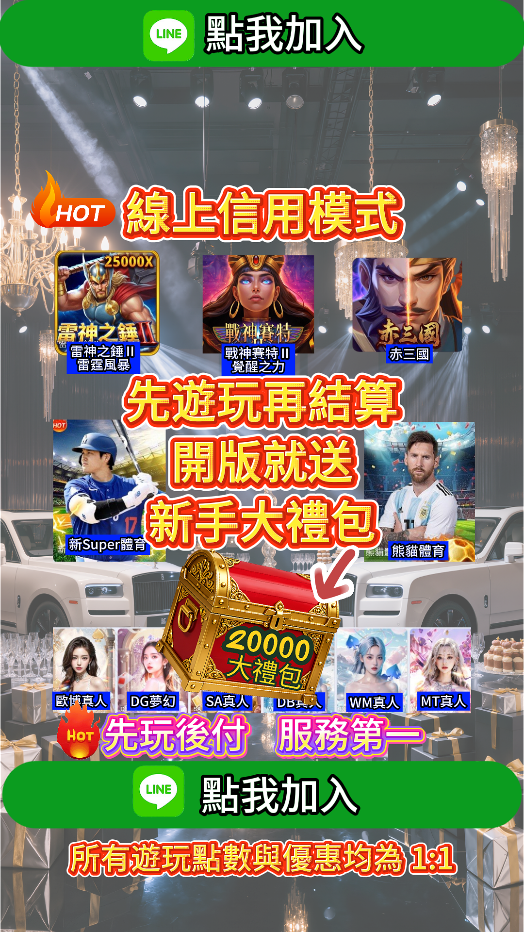 雲88 線上信用模式活動資訊